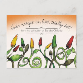 Chili chilipepers Mexicaanse keuken recept kaart