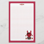 Chili Chocolate Truffle Bunny Briefpapier (Voorkant)