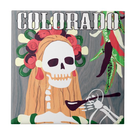 chili colorado ( koel schema ) tegeltje (Voorkant)