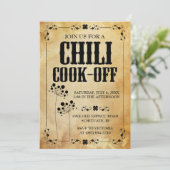 Chili Contest Uitnodigingen ~ Chili Cookout Uitnod (Staand voorkant)