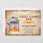 Chili cook of Invitation Kaart (Voorkant)