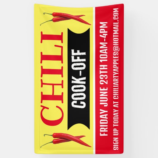 Chili Cook Off Banners (Verticaal)