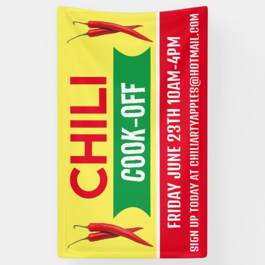 Chili Cook Off Banners (Verticaal)
