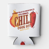 Chili Cook off | BBQ Cookout-wedstrijd Blikjeskoeler (Voorkant)