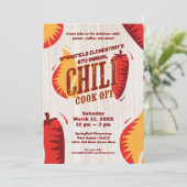 Chili Cook off | BBQ Cookout-wedstrijd Kaart (Staand voorkant)