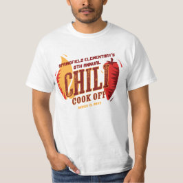 Chili Cook off | BBQ Cookout-wedstrijd T-shirt