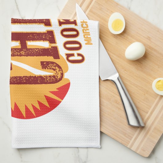 Chili Cook off | BBQ Cookout-wedstrijd Theedoek (Quarter Fold)