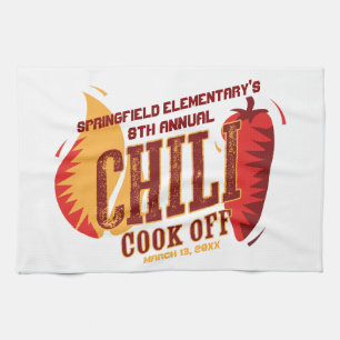Chili Cook off   BBQ Cookout-wedstrijd Theedoek