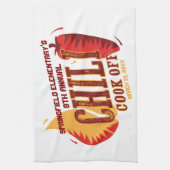 Chili Cook off | BBQ Cookout-wedstrijd Theedoek (Verticaal)