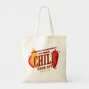 Chili Cook off   BBQ Cookout-wedstrijd Tote Bag