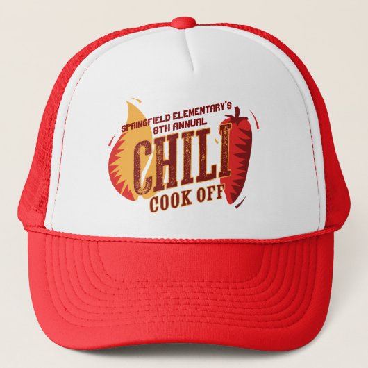 Chili Cook off | BBQ Cookout-wedstrijd Trucker Pet (Voorkant)