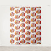 Chili Cook Off | BBQ Wedstrijd Stap en Herhaal Wandkleed (Voorkant)