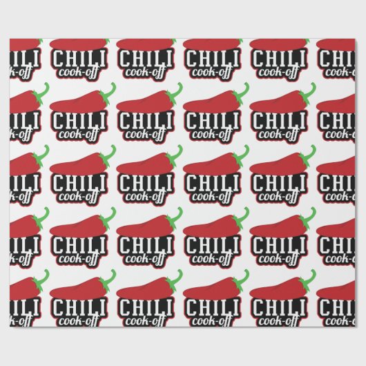 Chili Cook-off Cadeaupapier (Vlak)