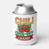 Chili Cook Off Champ Competition Winner Blikjeskoeler (Blikje Voorkant)