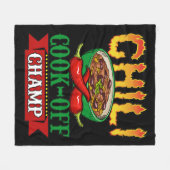 Chili Cook Off Champ Competition Winner Fleece Deken (Voorkant (Horizontaal))