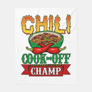 Chili Cook Off Champ Competition Winner Fleece Deken