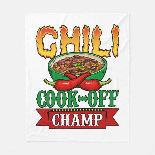 Chili Cook Off Champ Competition Winner Fleece Deken (Voorkant)