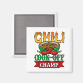 Chili Cook Off Champ Competition Winner Magneet (Voorkant / Achterkant)