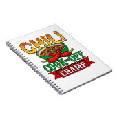 Chili Cook Off Champ Competition Winner Notitieboek (Rechterzijde)