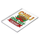 Chili Cook Off Champ Competition Winner Notitieboek (Linkerzijde)
