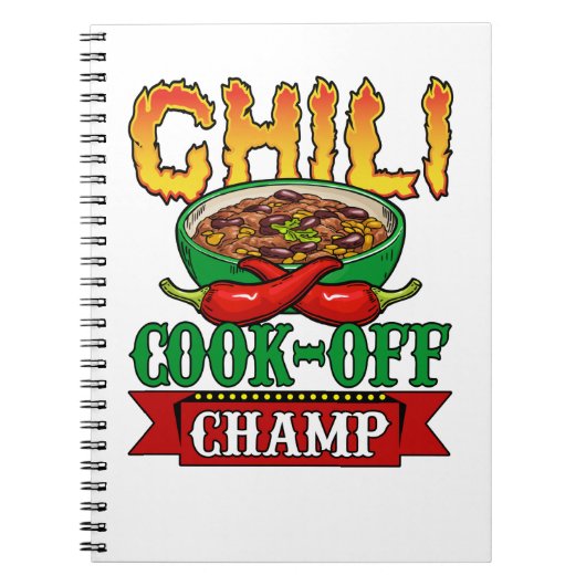Chili Cook Off Champ Competition Winner Notitieboek (Voorkant)