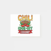 Chili Cook Off Champ Competition Winner Post-it® Notes (Voorkant)