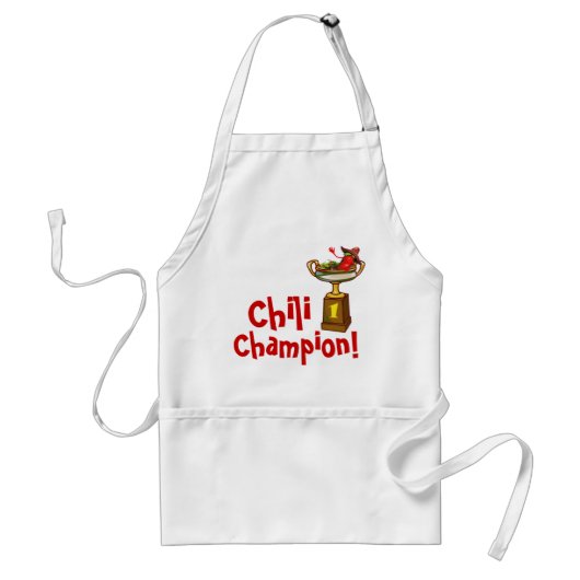 Chili Cook-Off Champion Apron Standaard Schort (Voorkant)