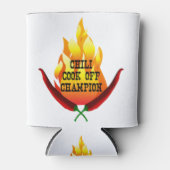 Chili Cook Off Champion Flame Design Blikjeskoeler (Voorkant)
