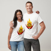 Chili Cook Off Champion Flame Design T-shirt (Unisex)