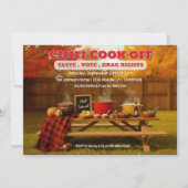 Chili Cook-off Cook Off Cookoff Invitation Kaart (Voorkant)
