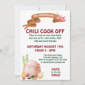 Chili Cook Off Invitation Kaart (Voorkant)
