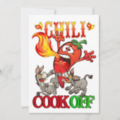 Chili Cook Off Invitation Kaart (Voorkant)