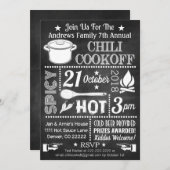 Chili Cook Off Invitation Kaart (Voorkant / Achterkant)