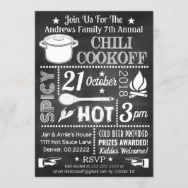 Chili Cook Off Invitation Kaart