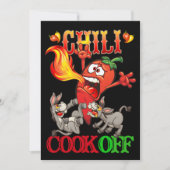 Chili Cook Off Invitation Kaart (Voorkant)