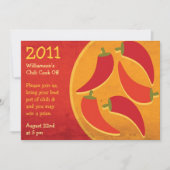 Chili Cook Off Invitation Kaart (Voorkant)