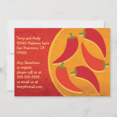 Chili Cook Off Invitation Kaart (Achterkant)