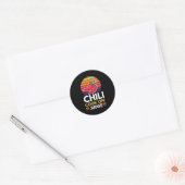 Chili Cook Off Judge Red Chili Ronde Sticker (Envelop)