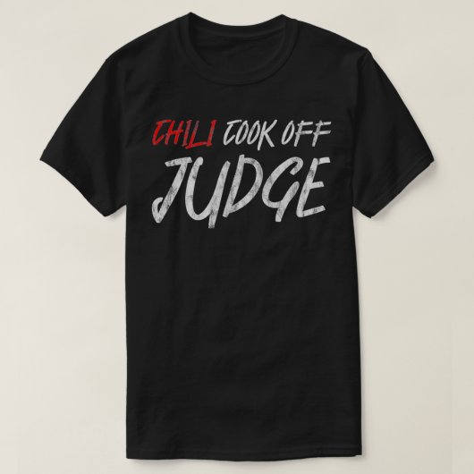 Chili Cook Off Judge  T-shirt (Design voorkant)