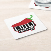 Chili Cook-off Kartonnen Onderzetters (Schuin)