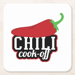 Chili Cook-off Kartonnen Onderzetters
