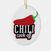 Chili Cook-off Keramisch Ornament (Rechts)