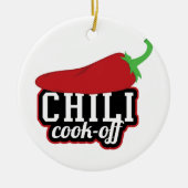 Chili Cook-off Keramisch Ornament (Voorkant)