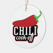 Chili Cook-off Keramisch Ornament (Links)