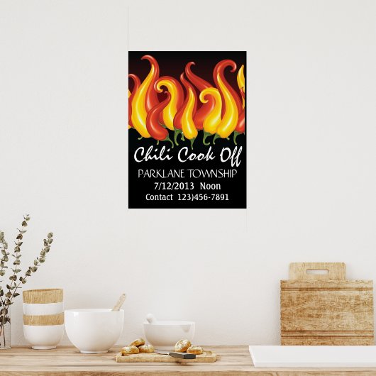 Chili Cook Off Poster - SRF (Keuken)