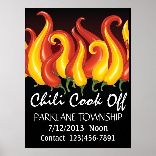 Chili Cook Off Poster - SRF (Voorkant)