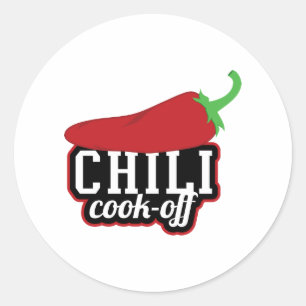 Chili Cook-off Ronde Sticker