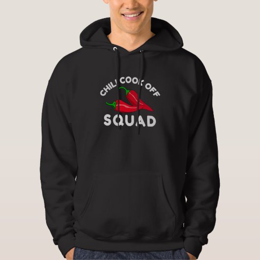 Chili Cook Off Squad Chili Contest With Red Pepper Hoodie (Voorkant)