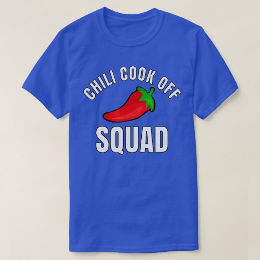 Chili Cook off Squad Chili wedstrijd-teams T-shirt (Design voorkant)