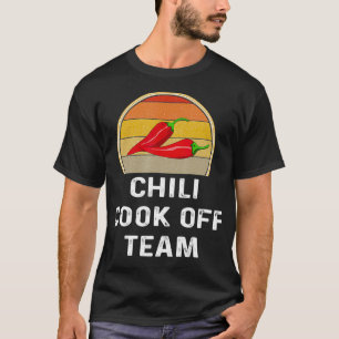 Chili Cook Off Team Grappige Retro Koken Co T-shirt